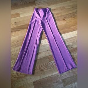 High waisted wide leg trousers in dusty rose color size 2